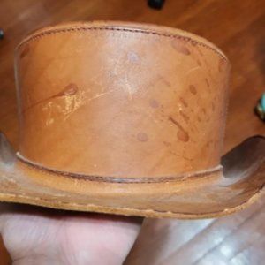 Bespoke Leather Pork Pie Top Hat
